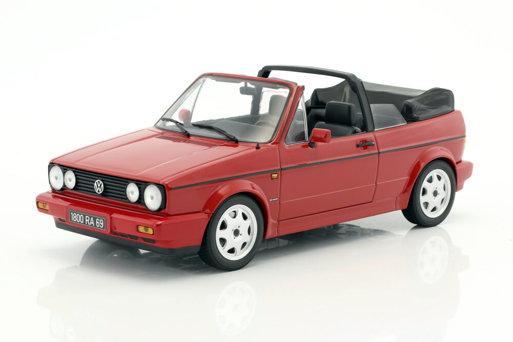 Volkswagen VW Golf I Cabriolet "Erdbeerkörbchen" Baujahr 1992 rot 1:18 Norev