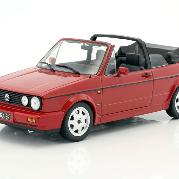 Volkswagen VW Golf I Cabriolet "Erdbeerkörbchen" Baujahr 1992 rot 1:18 Norev