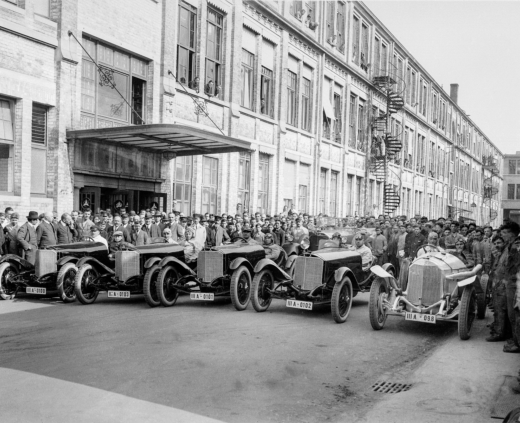 Historische Aufnahme des Fahrzeugs bei der Coppa Florio

