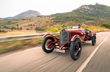 Mercedes 2-Liter-Rennwagen von 1924 auf der Targa Florio-Strecke in Sizilien