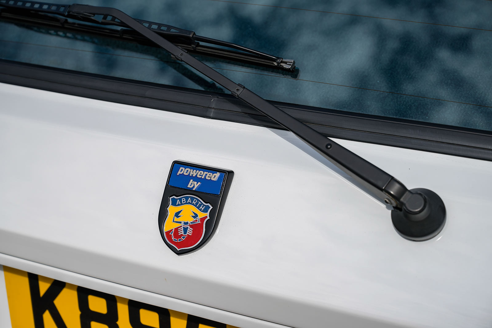 Detailbild Plakette des Lancia Delta Integrale