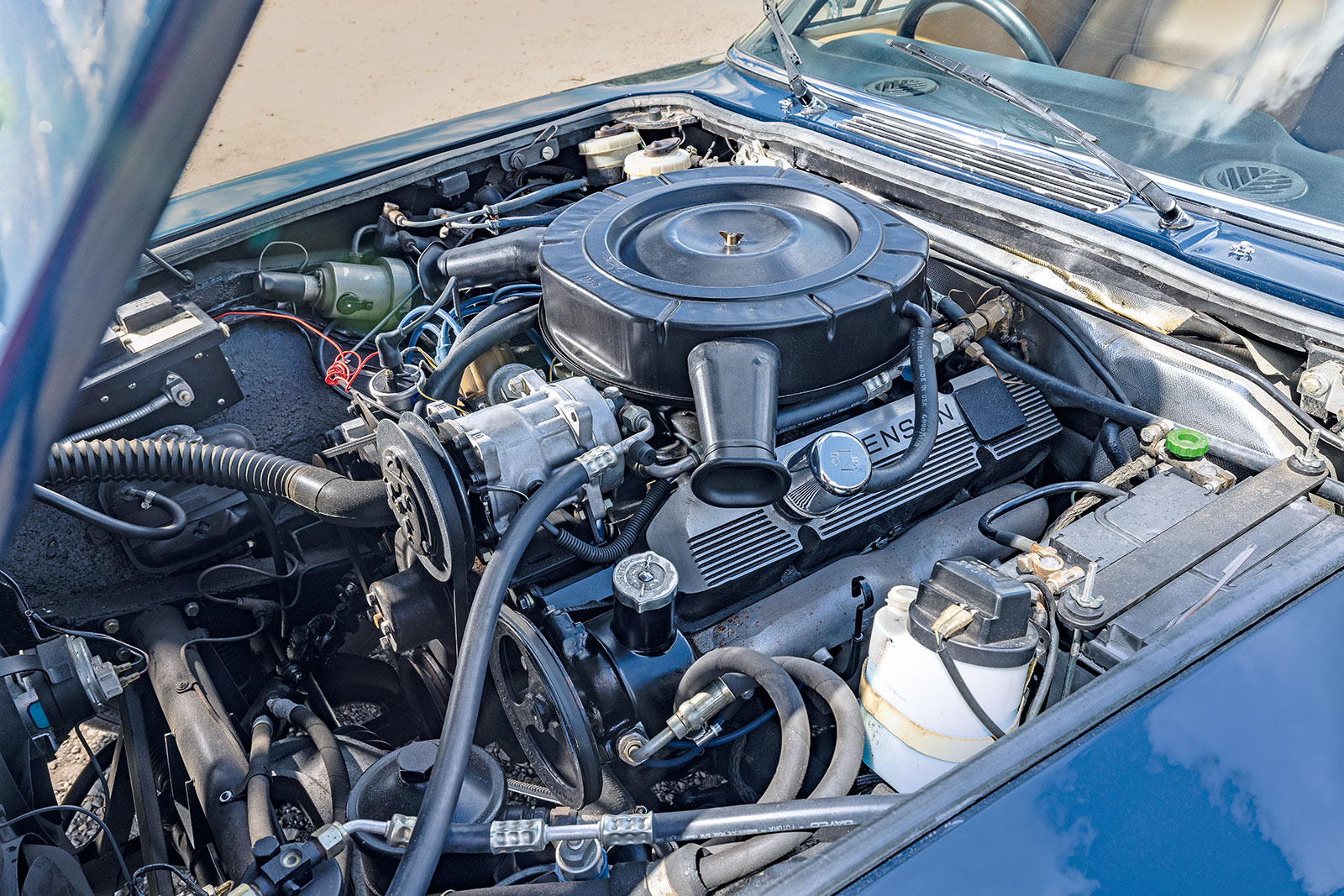 Detailaufnahme des Dunlop-Maxaret-ABS-Systems im Jensen FF