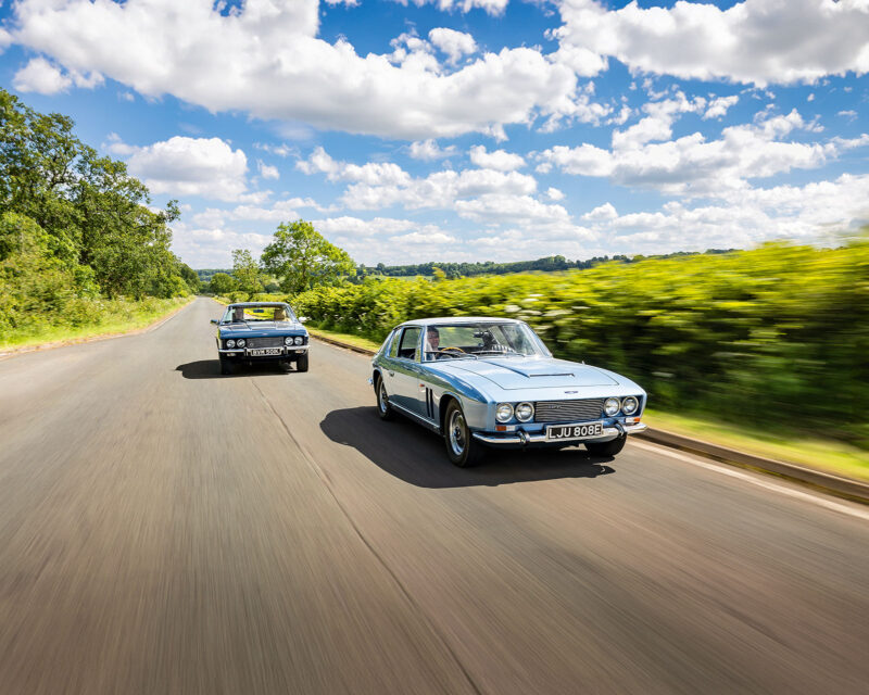 Jensen FF Baujahr 1966 mit markanter Frontpartie und langer Motorhaube