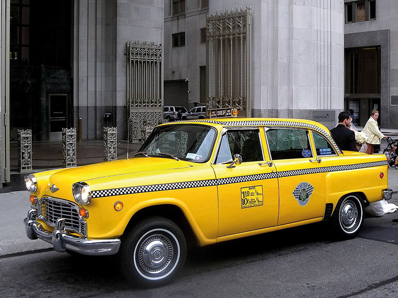 Checker Cab parkend