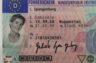 Führerschein von Gabriele Spangenberg