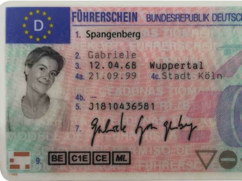 Führerschein von Gabriele Spangenberg