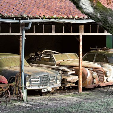 Bick auf den sensationellen Scheunenfund, die Sammlung Baillon in Westfrankreich