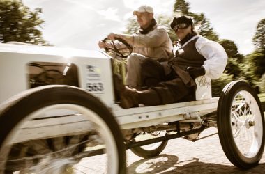 Opel-Rennwagen von 1903 bei der Kronprinz-Wilhelm-Rasanz