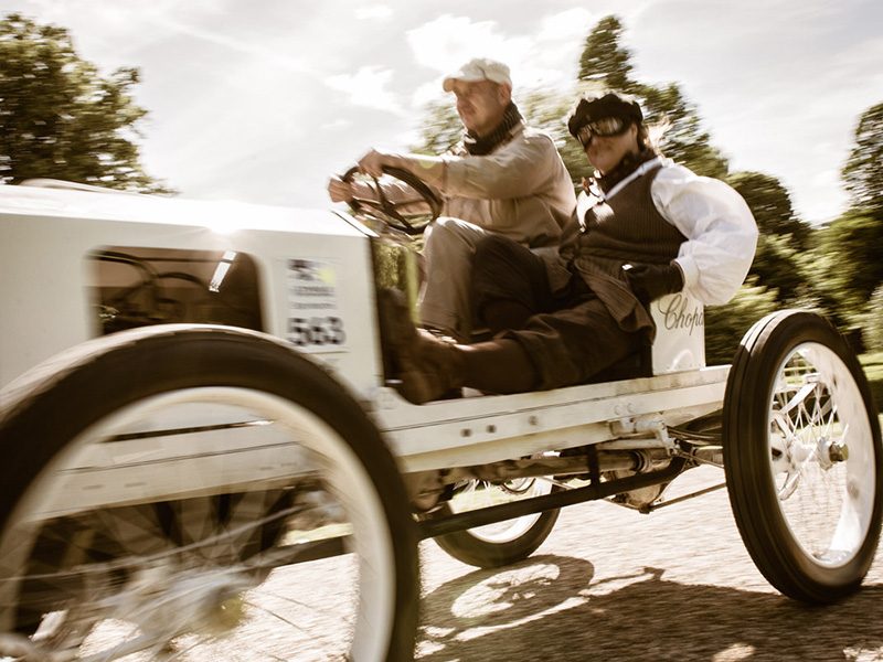 Opel-Rennwagen von 1903 bei der Kronprinz-Wilhelm-Rasanz