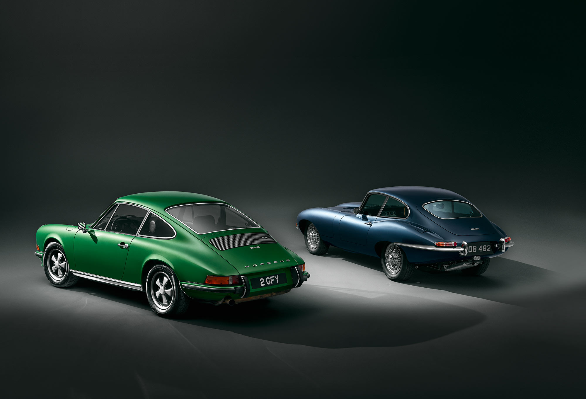 #47, Jaguar, E-Type, Porsche, 911, Vergleich, Ikone