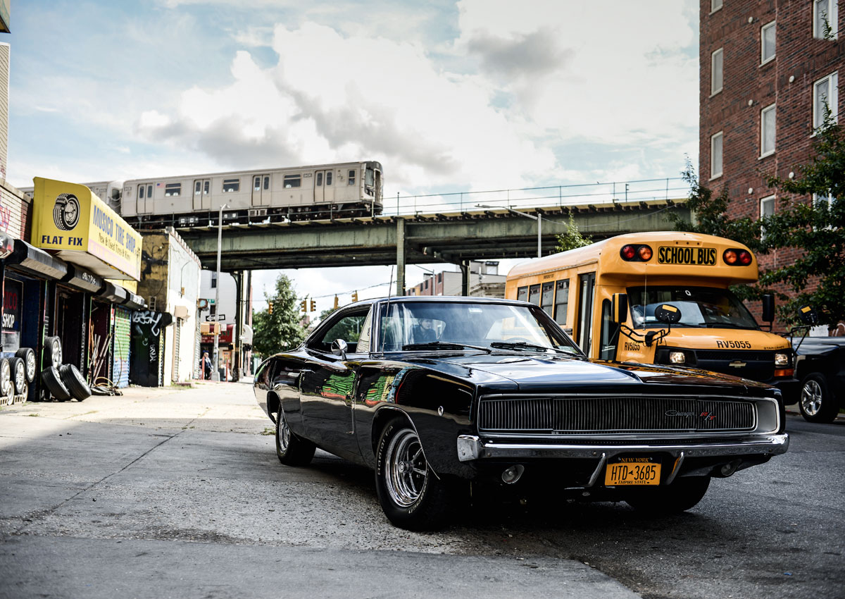 #42, Dodge, Charger, New York, Bullitt, Muscle-Car