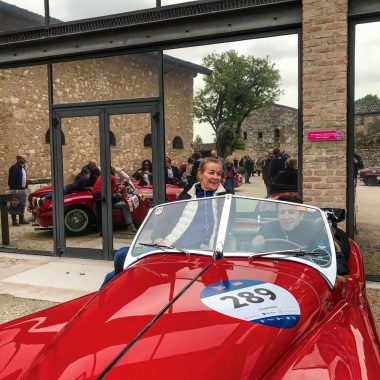 #42, Mille Miglia, Gabriele Spangenberg, Jaguar XK 140, Claudia Hürtgen