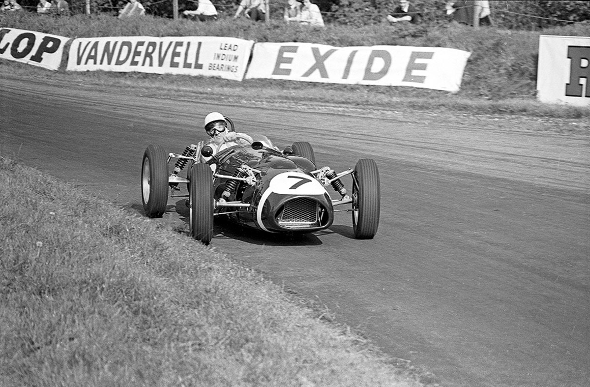 #36, Cooper, Stirling Moss, Ferguson, Oulton Park