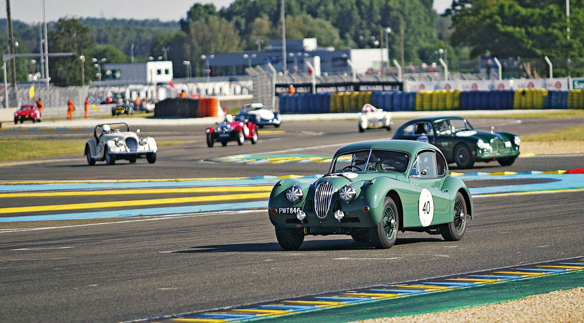 #28, Jaguar, XK140 DHC, Rennwagen, Le Mans