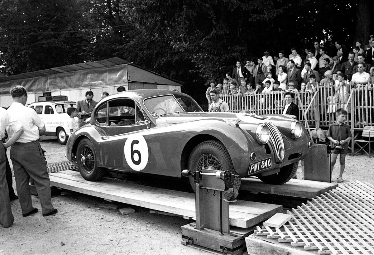 #28, Jaguar, XK140 DHC, Rennwagen, Le Mans