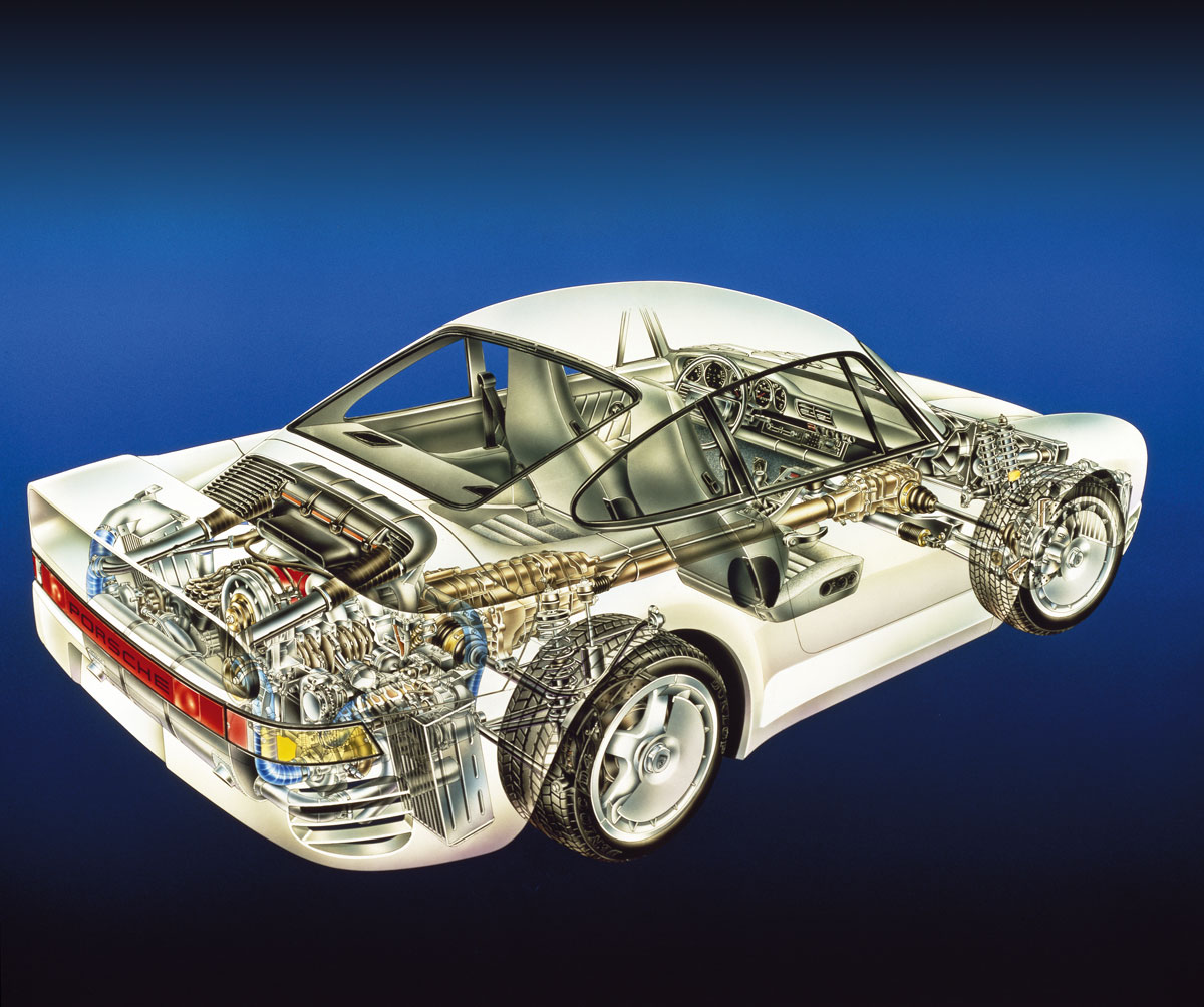 Octane Magazin Porsche 959 Porsche 959 Cut Away