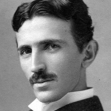 Nikola Tesla im Profil, circa 1890