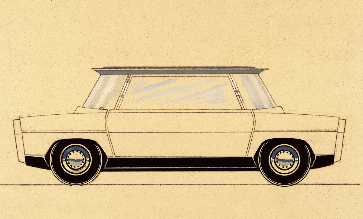 Designstudie zum Thema K-55 von Paul Bracq