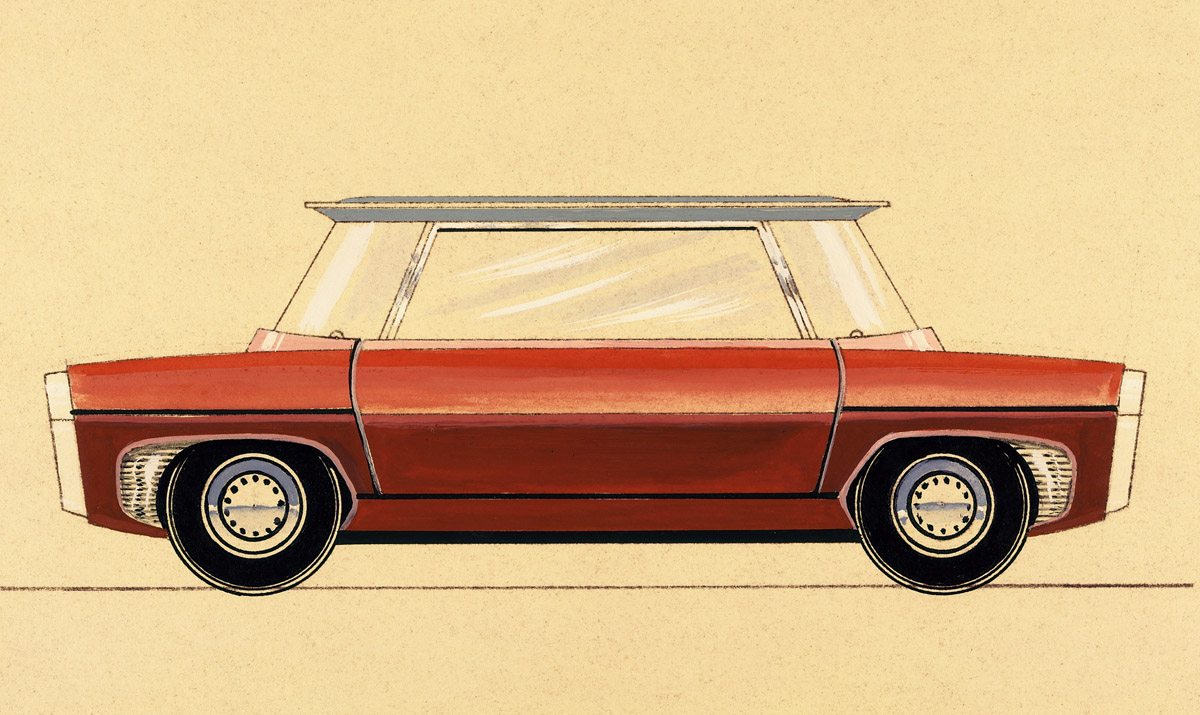 Designstudie zum Thema K-55 von Paul Bracq