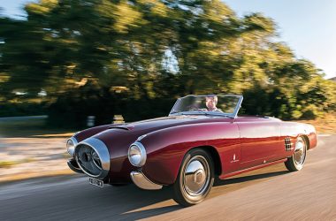 Lancia Aurelia Spider fahrend