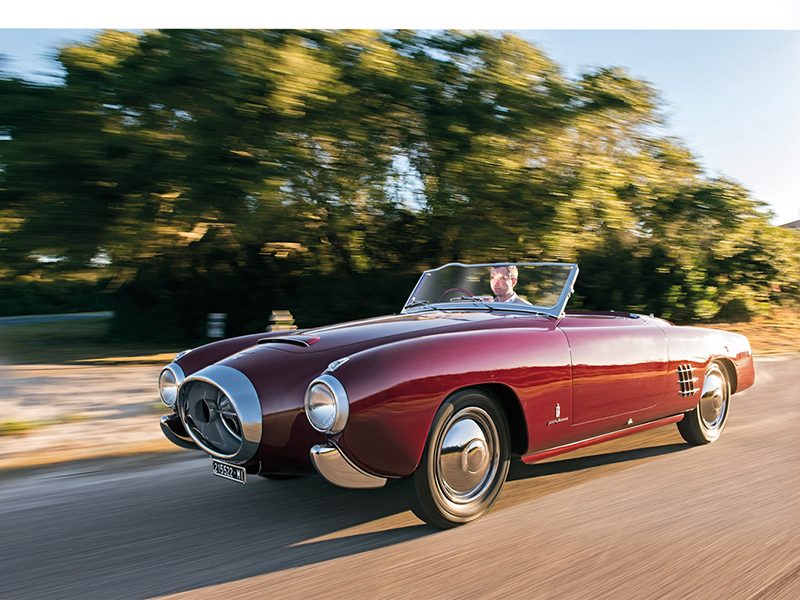 Lancia Aurelia Spider fahrend