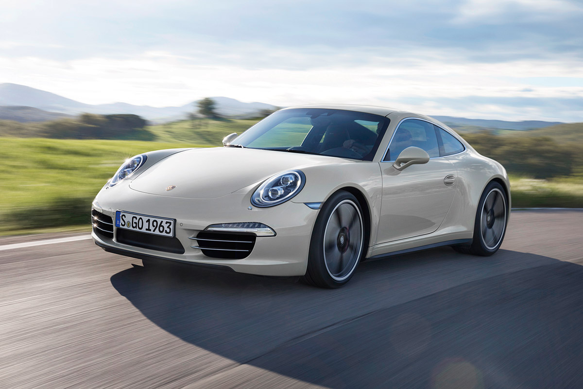 Jubiläumsmodell 50 Jahre Porsche 911, fahrend
