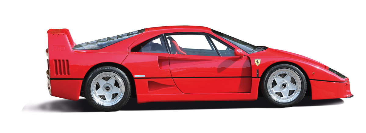 Ferrari F40 im Profil